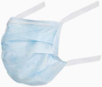 3-Ply Disposable Tie Band Mask, Non-Sterile, Adjustable