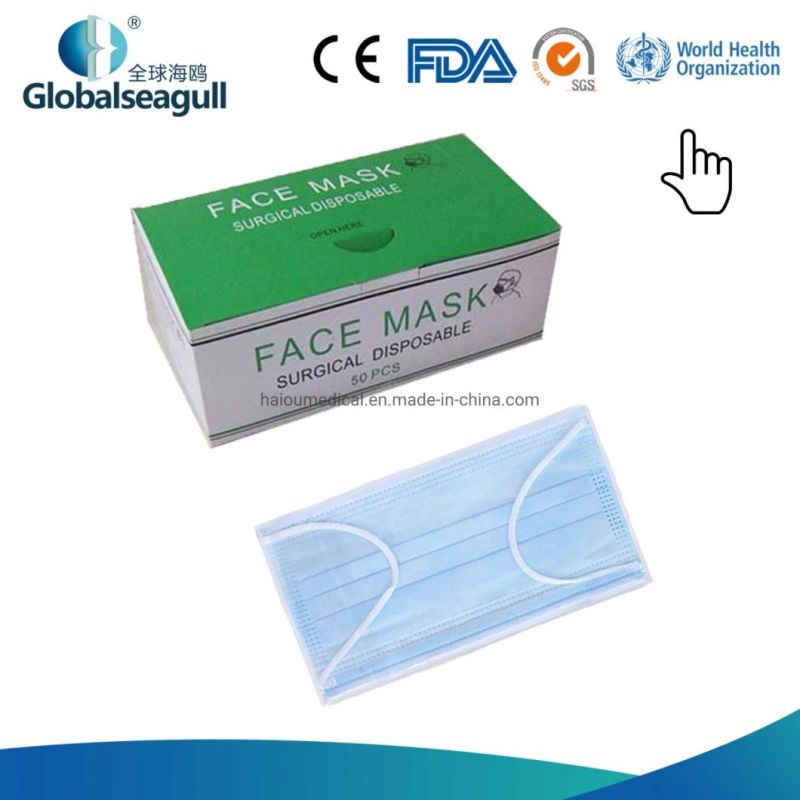 Disposable Medical Face Mask 3ply Earloop