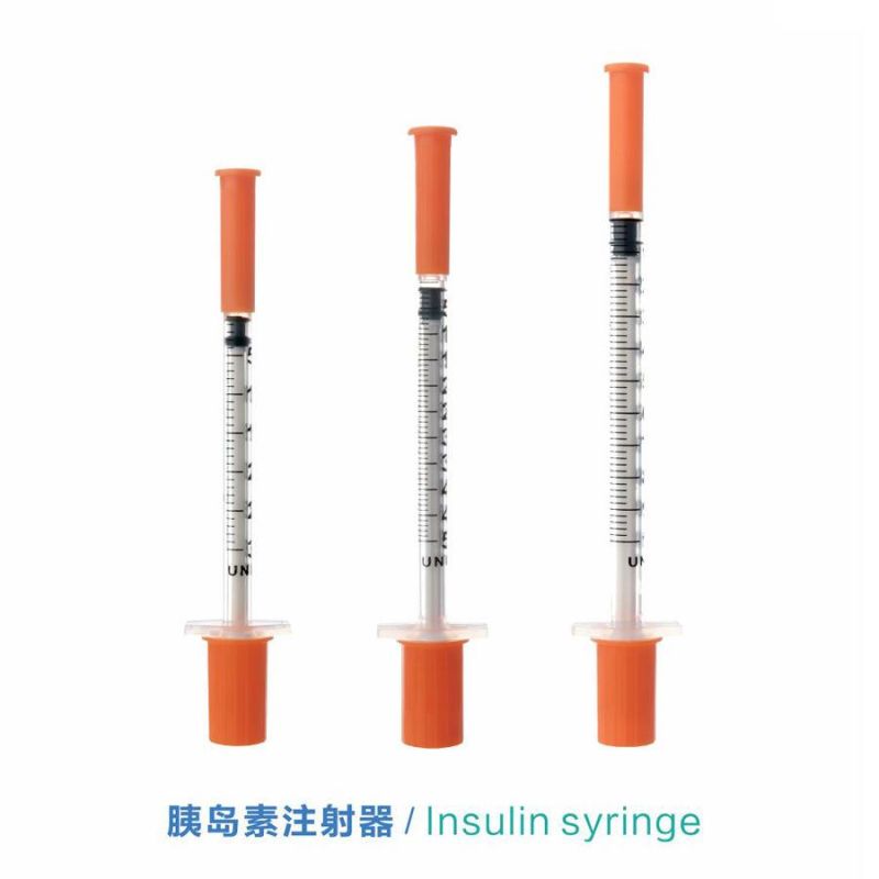 Disposable Insulin Syringe with Needle Good Quality 100u Blister Packing