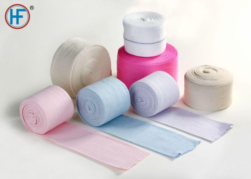 Mdr CE Approved Factory Direct Sale Medical Dressing Stockinet Tubular Gauze Bandage Tube Bandage