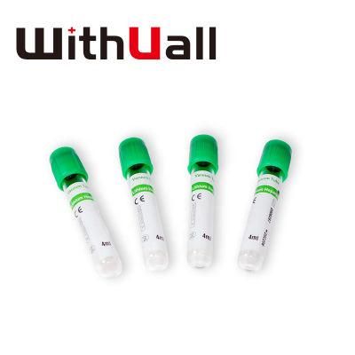 Disposable Vacuum Sodium Heparin Tube Blood Collection Tubes