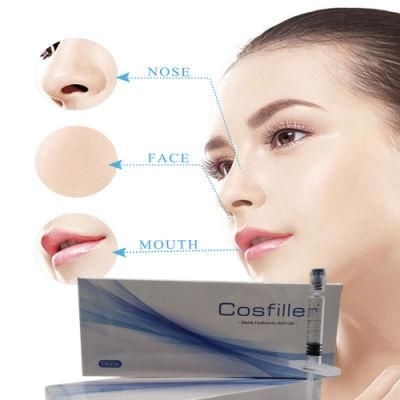 1ml/2ml/5ml/Hyaluronic Acid Cross Linked Syringe Injection Face Ha Dermal Wrinkle Filler Eye Crows/Lips/Face Wrinkles/Nasolabial Sulcus