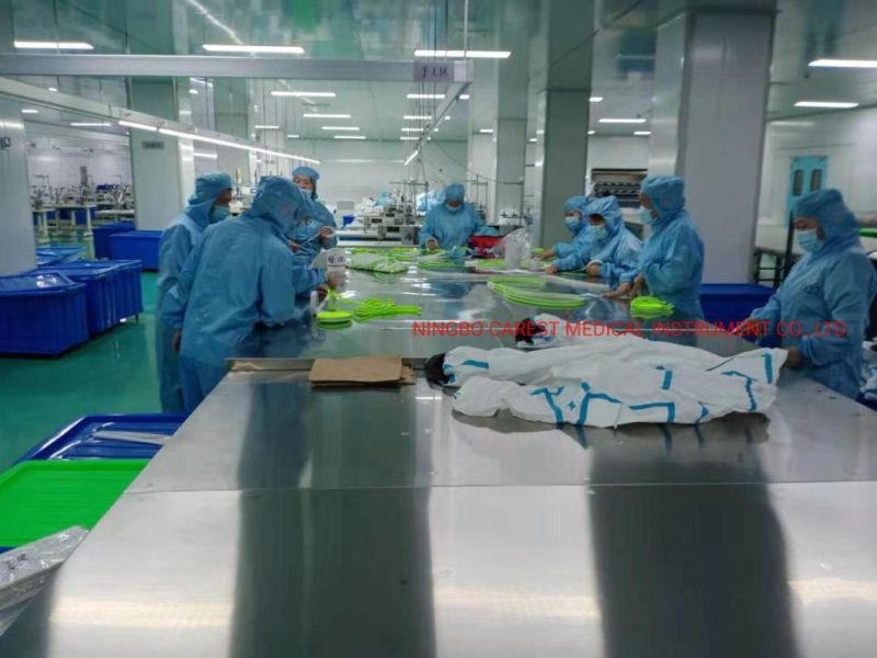 CE Marking Disposable Protective Coverall EU Type 4/5/6 Non- Sterile Disposable Protective Clothing