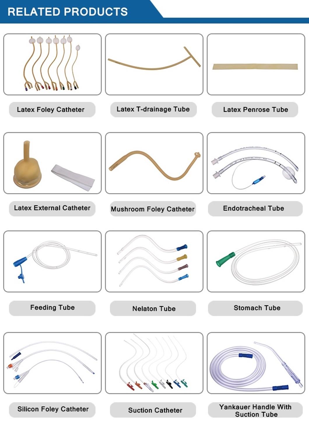 Medical Disposable 2/3 Way Silicone Foley Catheter Urinary Catheter