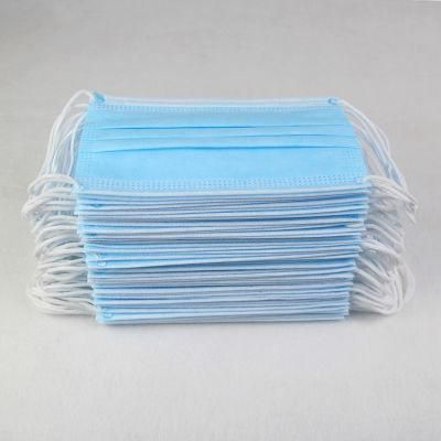 Custom Earloop Disposable Non Woven 3 Ply Surgical Medical Face Mask