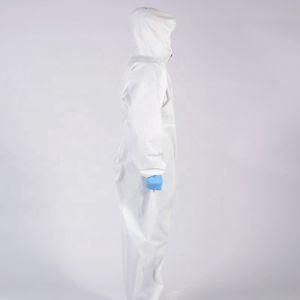 Disposable Protective Clothing Supply Against Chemical Splashes with Blue Strips Surgical Isolation Gown