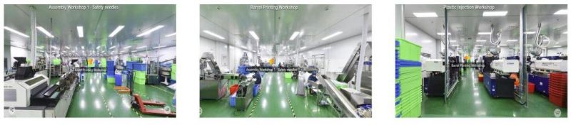 Manufacture of Disposable Safety Syringe with Retractable Needle CE FDA ISO 510K