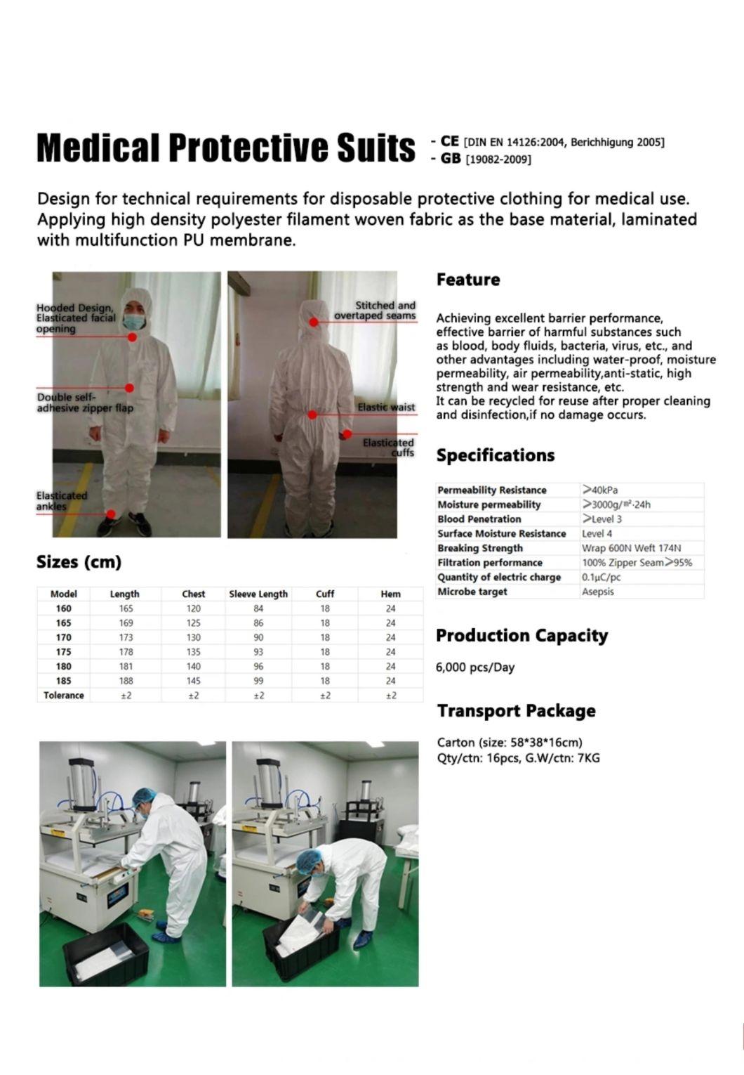 Disposable Sterile Hospital Coverall Surgical Medical Virus Safety Suits Protective Clothing