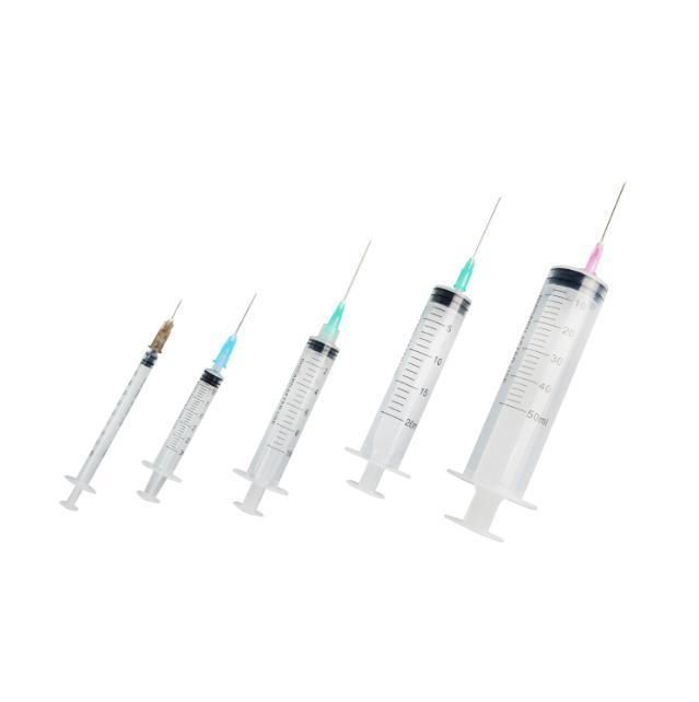 Disposable Hypodermic Syringe with/Without Needle for Medical Injection CE/ISO/FDA Single Use