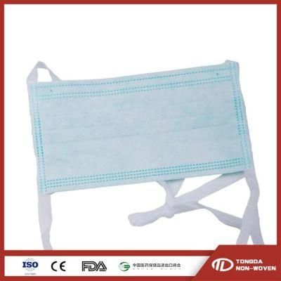 Surgical Use for Doctor Disposable 3 Ply Surgical Face Mask Tie-on Style