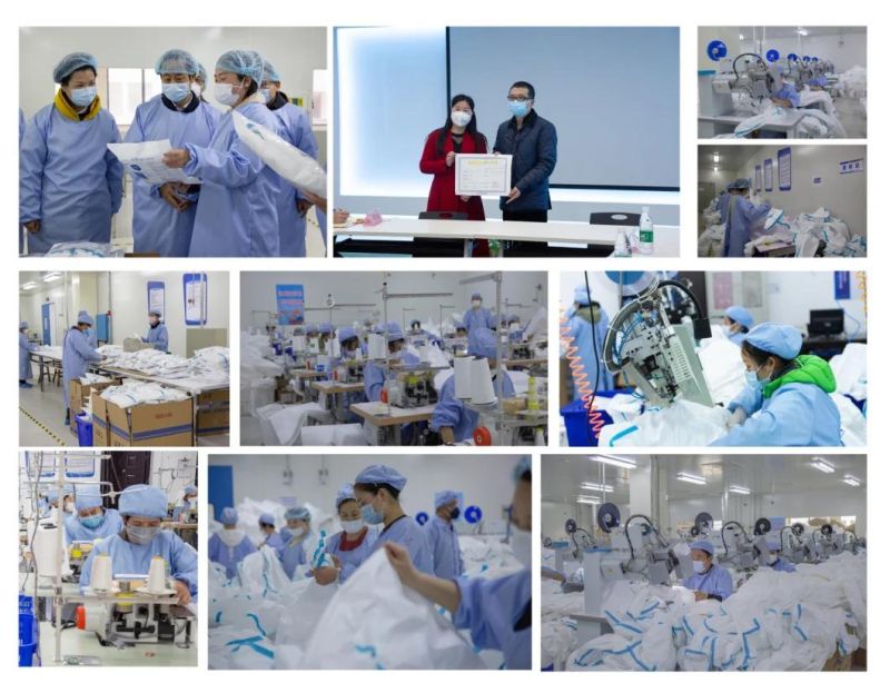 Manufactory Coveralls Disposable Medical Protection Gown