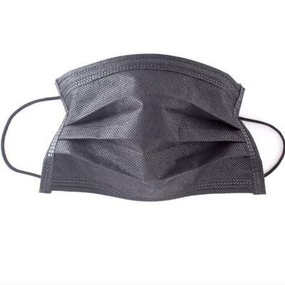 Color Adult Non Woven Black Face Mask Disposable Daily Wear