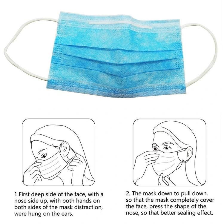 Ear-Loop Disposable Face Mask 3layer