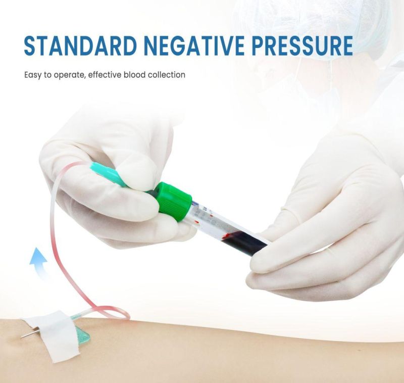 Wego 1ml-10ml Medical Blood Test Tube Vacuum Blood Collection Plain Tube CE Approved