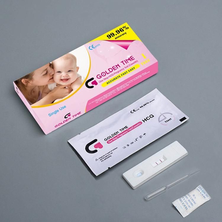 Factory Wholesale Accurate One Step Pregnancy Test Cassette with CE Certificate