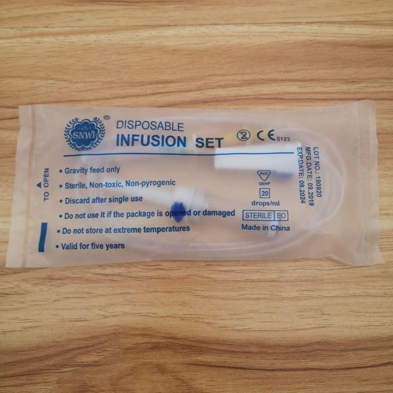 CE ISO Certification Medical Disposable Sterile Burette IV Infusion Set Used in Hospital