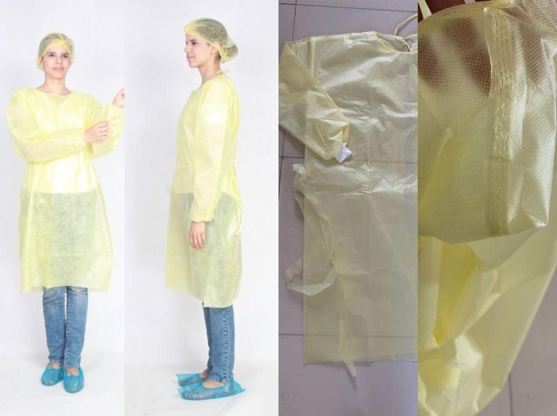 Disposable Workwear Non Woven Isolation Gown with CE Certified