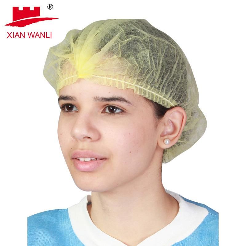 China Dental Nursing Scrub Mob Mop Work Personal Protective Disposable SMS Non-Woven Head Cover Bouffant Snood Hood &Nbsp; Protective Cap