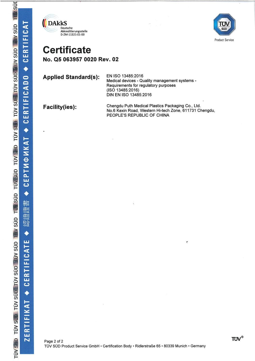 Non-Vacuum Blood Collection Tube (Lithium Heparin) Approved with CE&ISO 13458