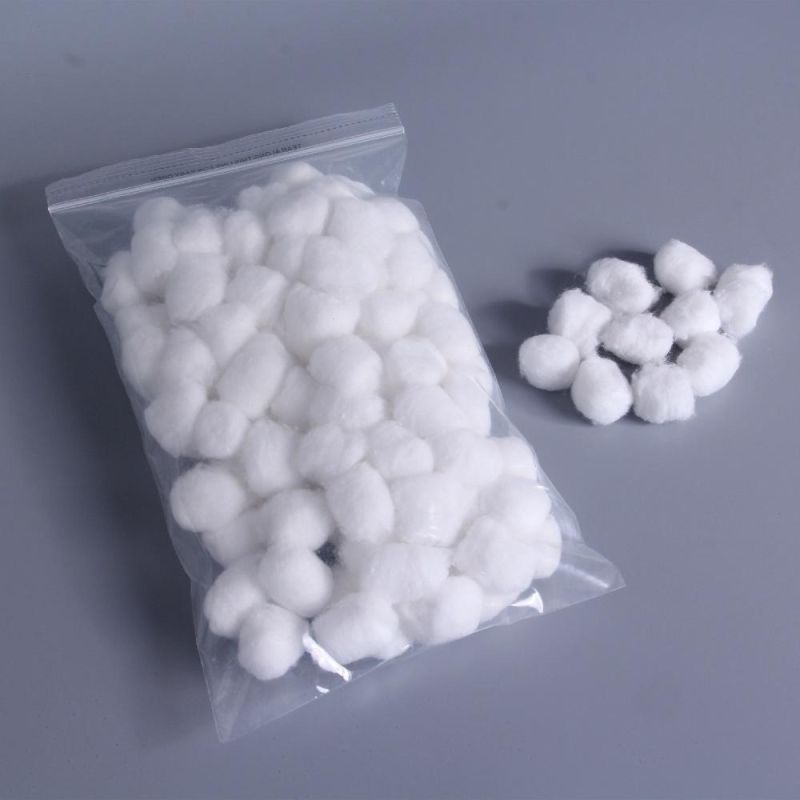 100PC/Bag Disposable Medical Dressing Non Sterile 1g Cotton Ball