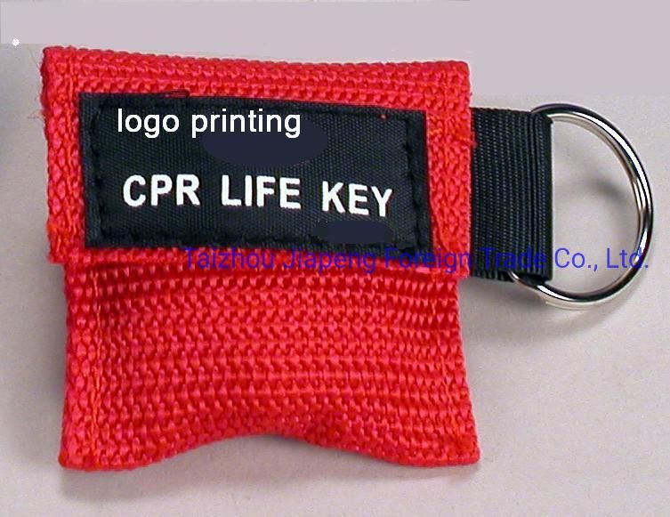 Disposable CPR Training Manikin Resuscitation Face Shield CPR Barrier Mask with Keychain