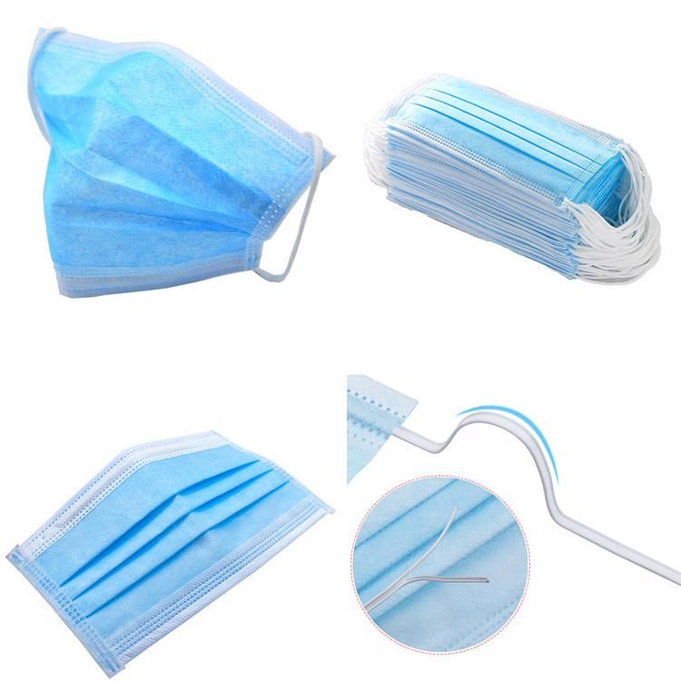 General Supplies Disposable 3 Ply Earloop Virus Facemask 3 Ply Disposable Medical Face Mask