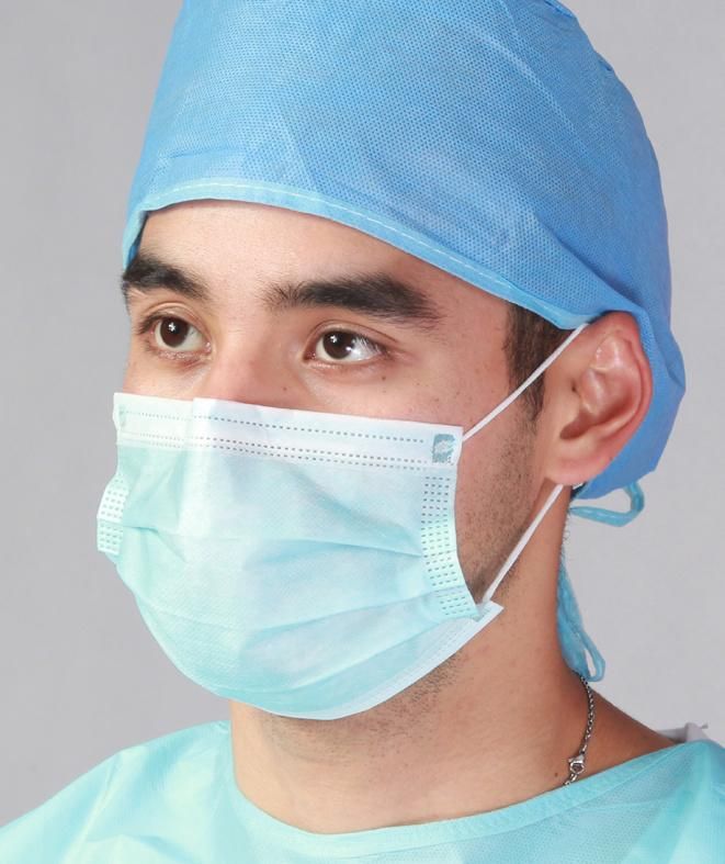 Manufacturer Civil Use Customized Elastic Ear Loop 3 Ply Surgical Face Mask Class II Disposable Face Mask En 14683