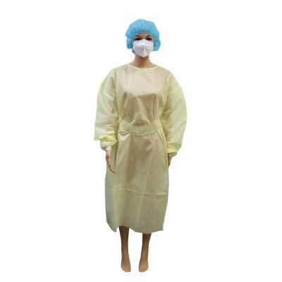 Disposable PP PE 35g Blue Waterproof Dustproof Isolation Gowns