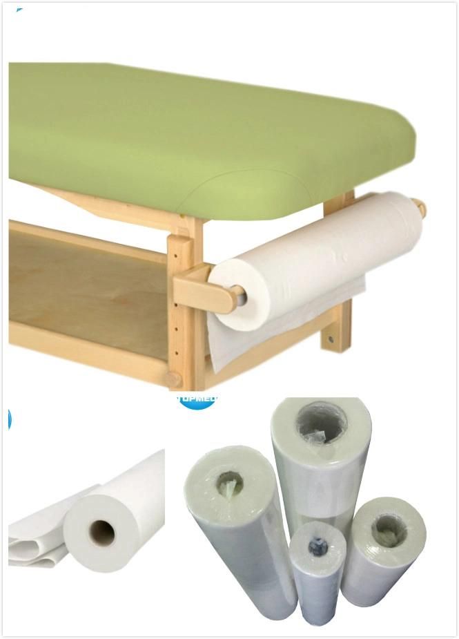 Nonwoven Examination Bed Sheet Roll / Disposable Medical Bed Sheet Roll / Paper Bed Sheet Roll