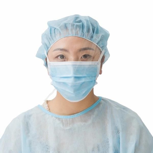 Medical Face Mask with Plastic Visor Anti-Spitting Mask