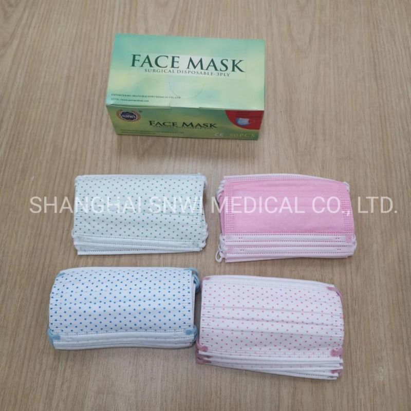 3 Ply Protective Disposable Sterile Medical Non Woven Dust Protective Face Mask