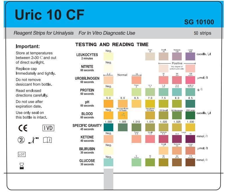 Whole Sell Sterile 4 10 11 Parameter Urine Test Strips for Medical with CE ISO