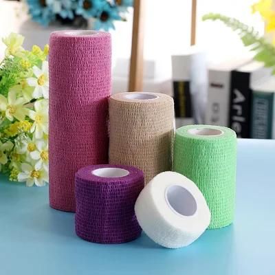 TUV Rheinland CE FDA Disposable Latex Free Cohesive Elastic Self Adhesive Sport Bandage