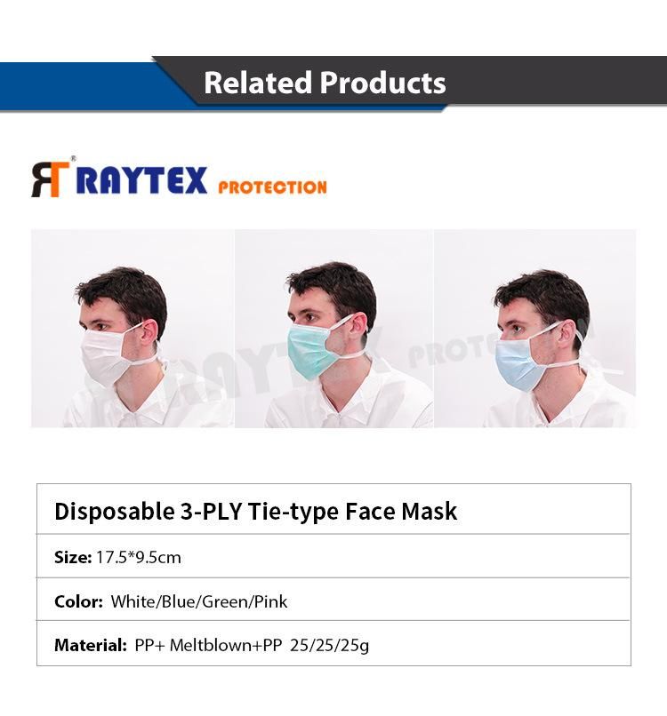 Disposable 3 Ply Nonwoven Face Mask
