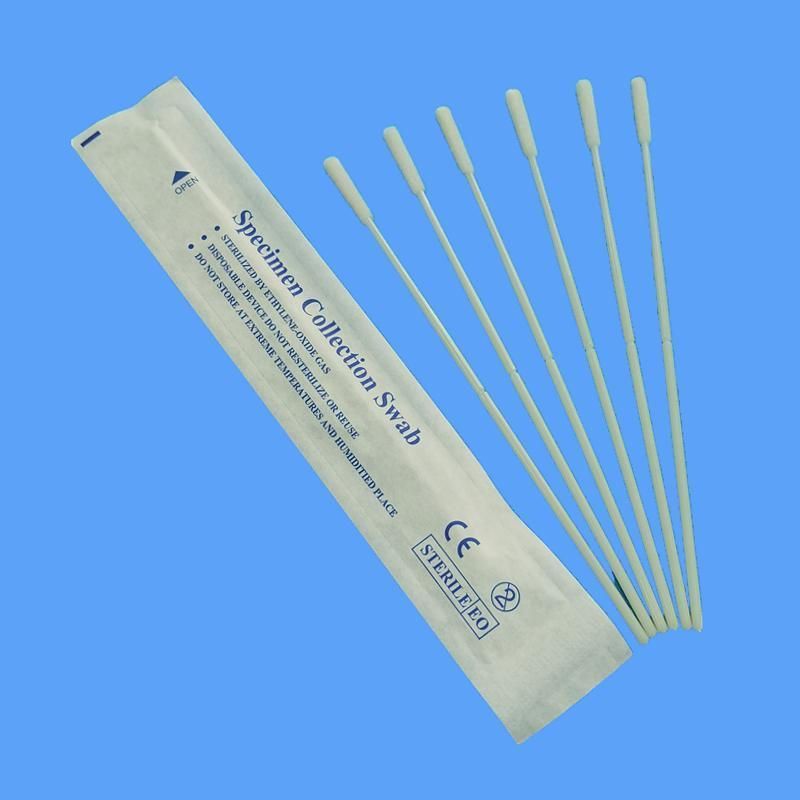 Jr511 Hot Sale Sterile Individual Packing Nylon Nasopharyngeal Flocking Flocked Oral Nasal Swab