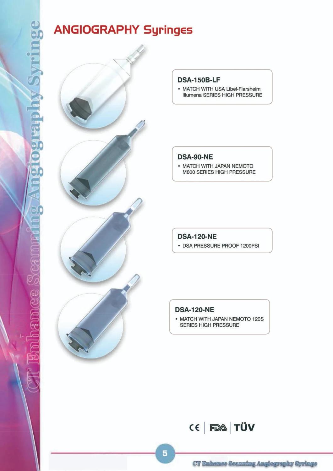 Angiography Syringe Medical Injector Match with Japan Nemoto