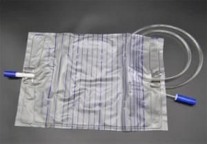 2000ml Disposable Travel Urine Bag with Cross Value Anti- Reflux