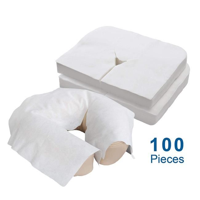 Disposable Massage Face Cradle Cover Beauty Face Rest Cover Beauty Salon Eco-Friendly Disposable Headrest Cover