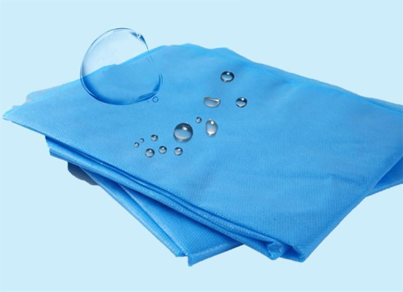 Antibacterial SMS Nonwoven Disposable Cover 100% PP Material Hydrophobic/Waterproof Non Woven Bed Sheet