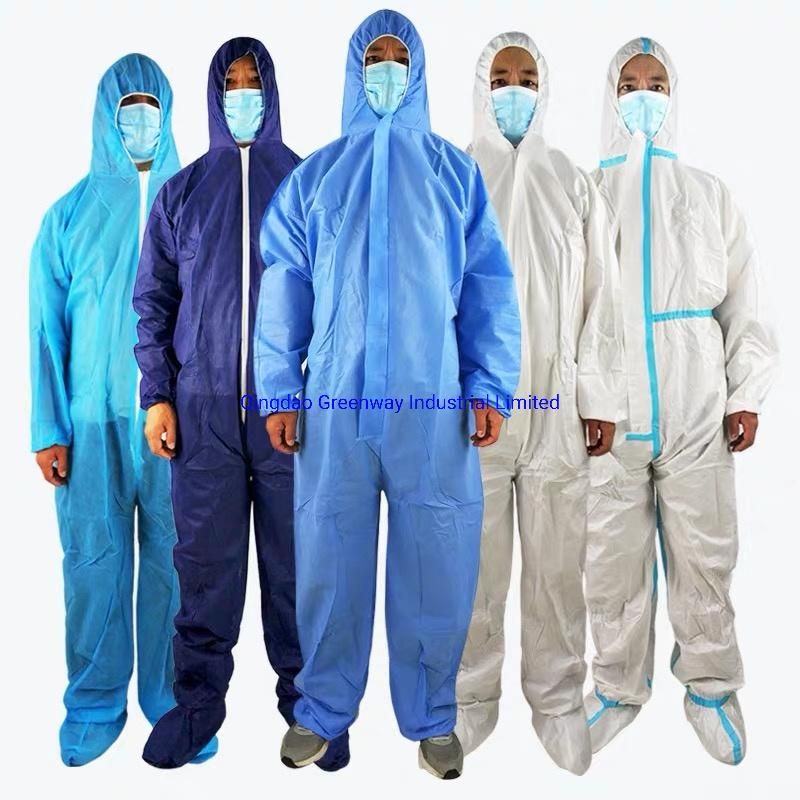 Disposable Isolation Gown Water Resistance Full Back