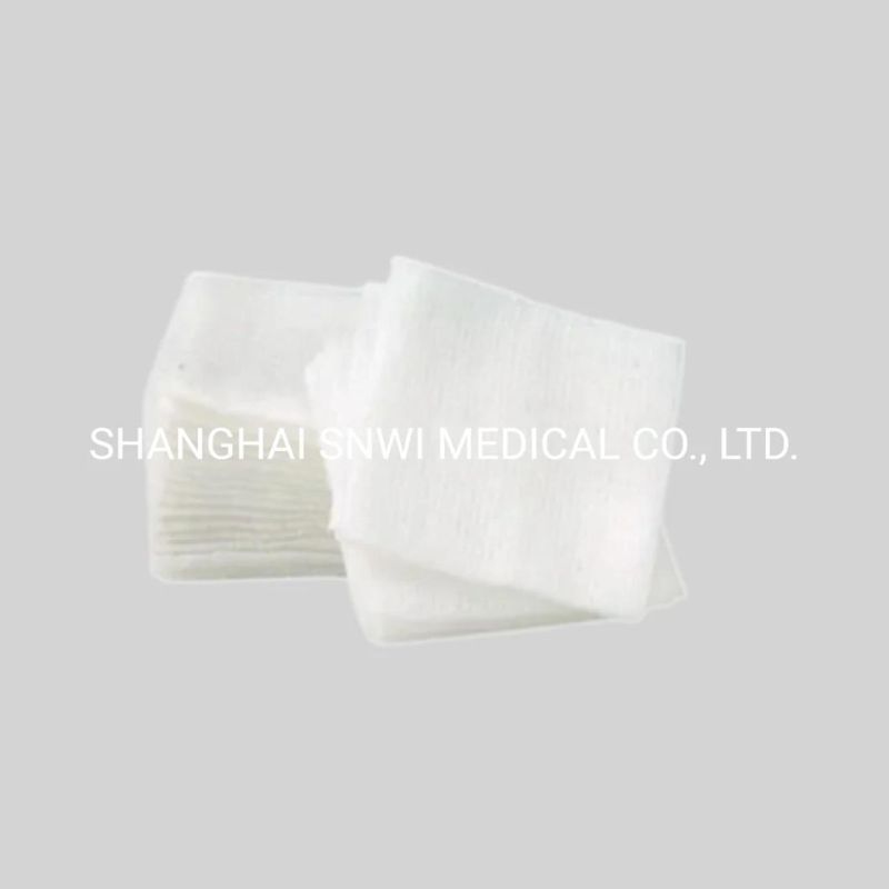 Medical Disposable Hospital Hemostatic 100% Cotton Absorbent Sterile Gauze Swabs