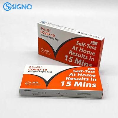 Ihealth Rapid Diagnostic Cassette Kit Nasal Swab Reagent Antigen Rapid Test Kits