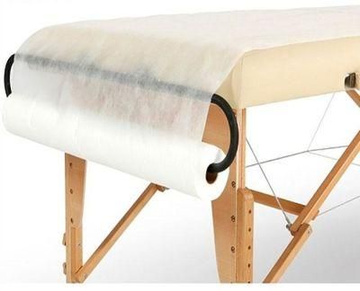 Disposable Non-Woven Sheet Salon Beauty Facial Bed Cover Roll for Waxing, Body Care