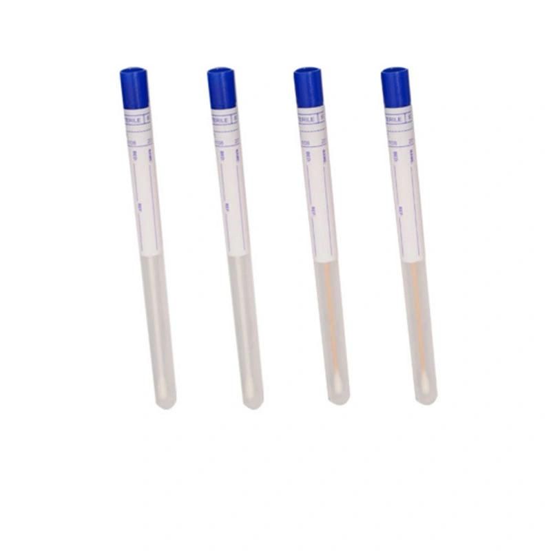 Medical Sterile Sample Test Collection Transport Bamboo Cotton Nasopharyngeal Oral Swabs