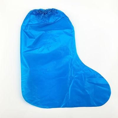 Disposable Thick PE/CPE Boot Cover PPE Waterproof Machine Made Plastic Shoe Cover