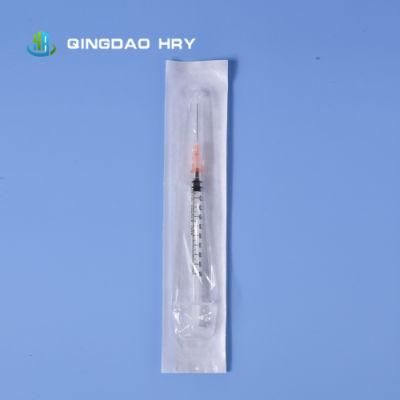 30-Year Factory with FDA 510K CE ISO Supply 1ml Disposable Auto Lock Safety Vaccine Syringe