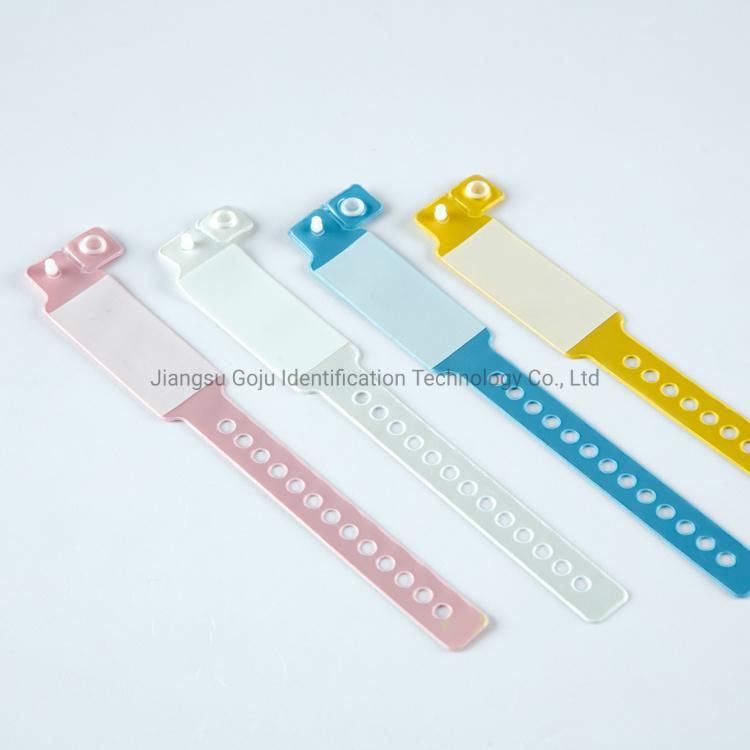 Buttons Medical ID Bands Child Patient Vinyl Medical ID Band