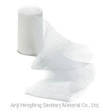 High Quality Disposable Surgical 100% Cotton Gauze Bandage with Woven Edges