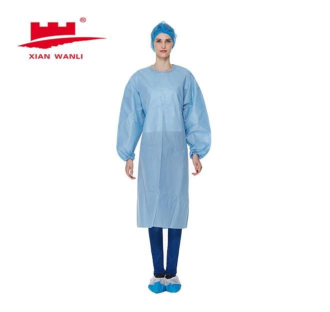 Hospital Disposable Surgical Medical Non Woven Isolation Gown Wholesale CE