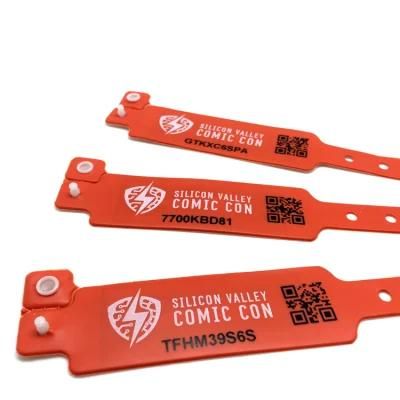 High Quality ID Vinyl PVC Bracelet Printed PVC Plastic Vinyl Wristband